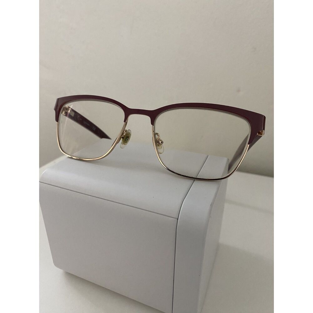 Calvin Klein CK21125 Burgundy Rose Gold Designer Eyeglass Frames Women's